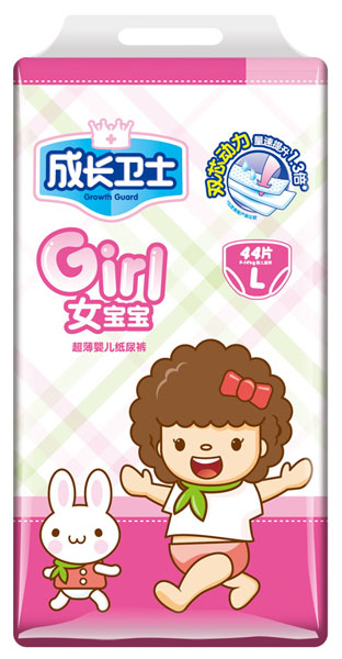 成長衛士girl超薄嬰兒紙尿褲L-44