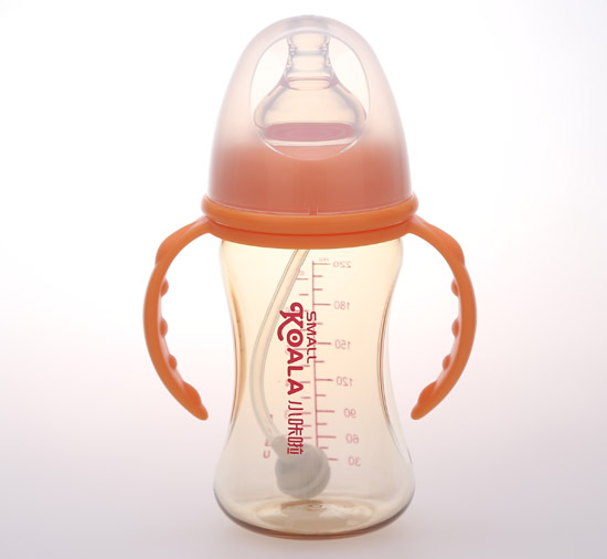 小咔啦寬口ppsu奶瓶220ml橙色