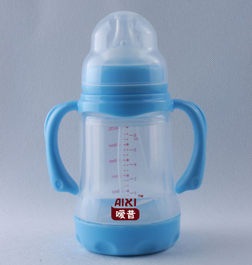 噯昔嬰兒奶瓶藍色