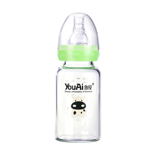 幼愛晶鉆玻璃標口奶瓶120ml