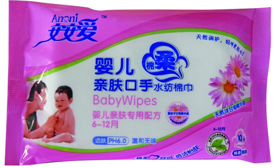 安安愛兒親膚口手水紡棉巾10片