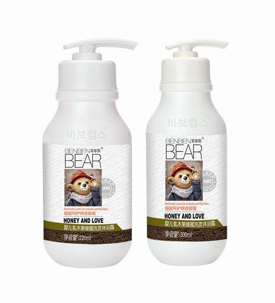 笨笨熊嬰兒乳木果蜂蜜洗發沐浴露