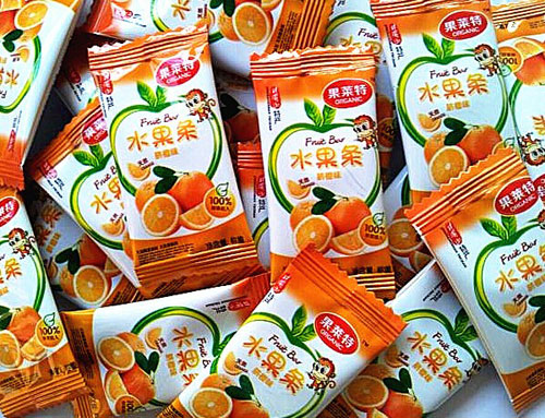 果萊特散裝臍橙味水果條