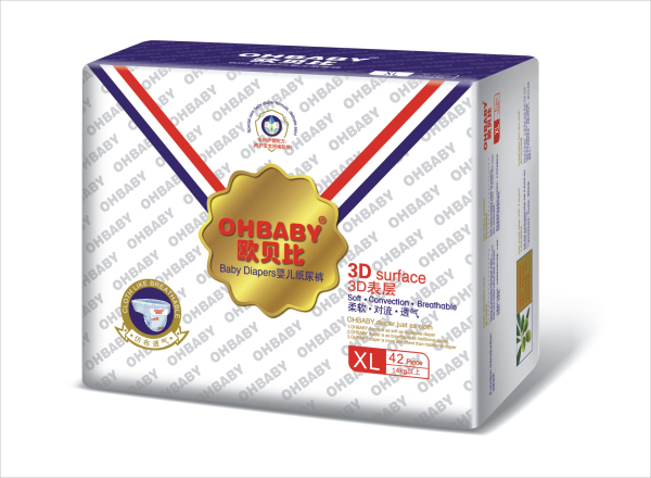 歐貝比3D表層紙尿褲XL42片