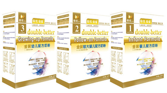 倍優倍愛金裝嬰幼兒奶粉盒裝
