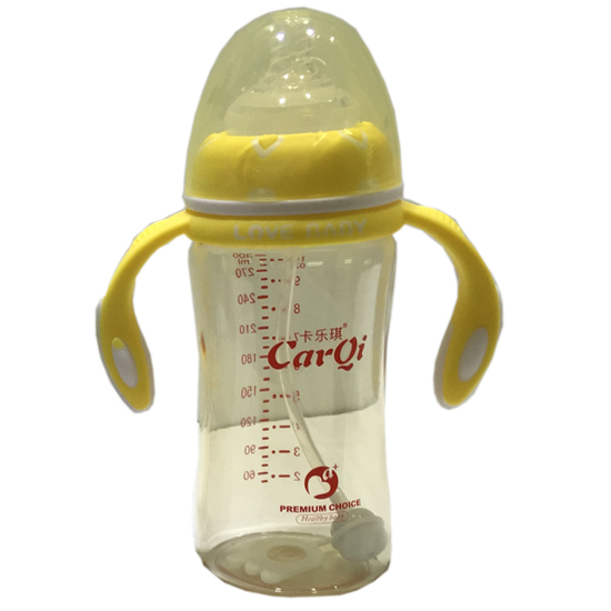 卡樂琪全自動寬口PPSU奶瓶300ml黃色